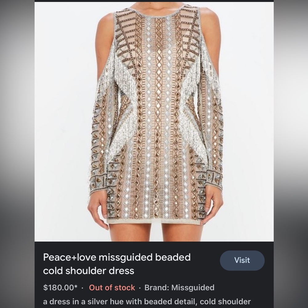 Peace and love ASOS Embellished dress